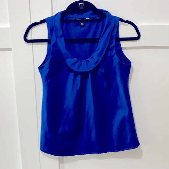 Royal blue sleeveless blouse - Picture 1 of 3